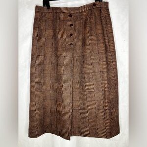 Jaeger VTG wool old money skirt 18
